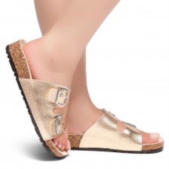 BRAND NEW SHOE LAND VIVIANA ROSE GOLD SANDAL - Picture 15 of 15